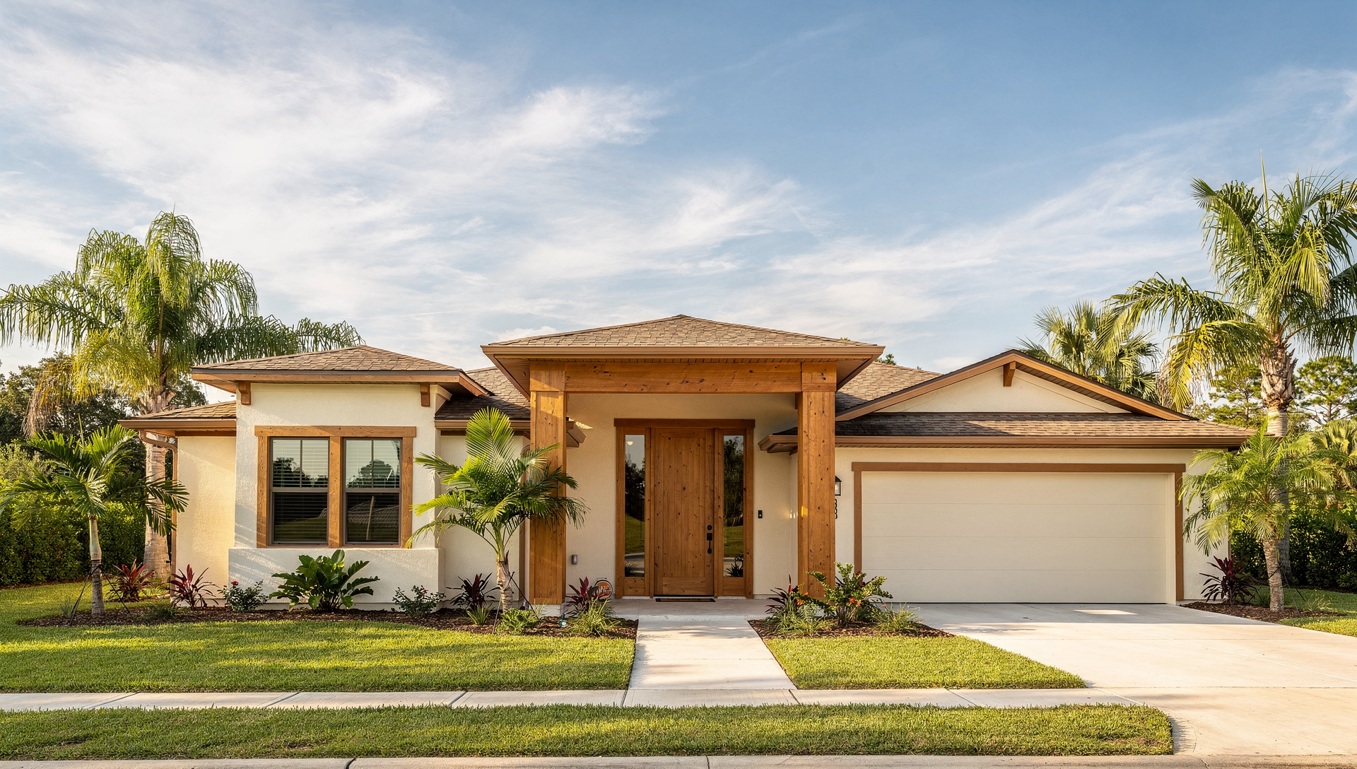 A bright, welcoming Florida home in warm midday light